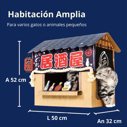 Casa rascador para gatos | Izekaya Bar Azul