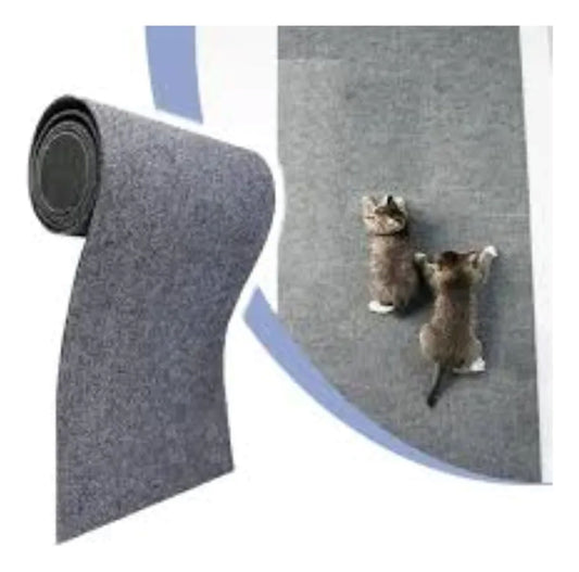 Rascador adhesivo para gatos protector de sofá | Gris 30 × 100 cm