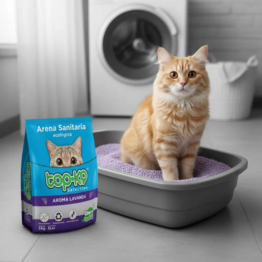 ¡2x1! Arena ecológica para gatos aroma lavanda | Pack 2 bolsas de 2 kg