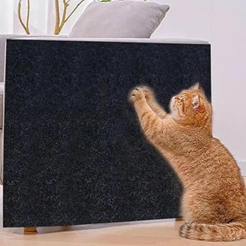 Rascador adhesivo para gatos protector de sofá | Negro 30 × 100 cm