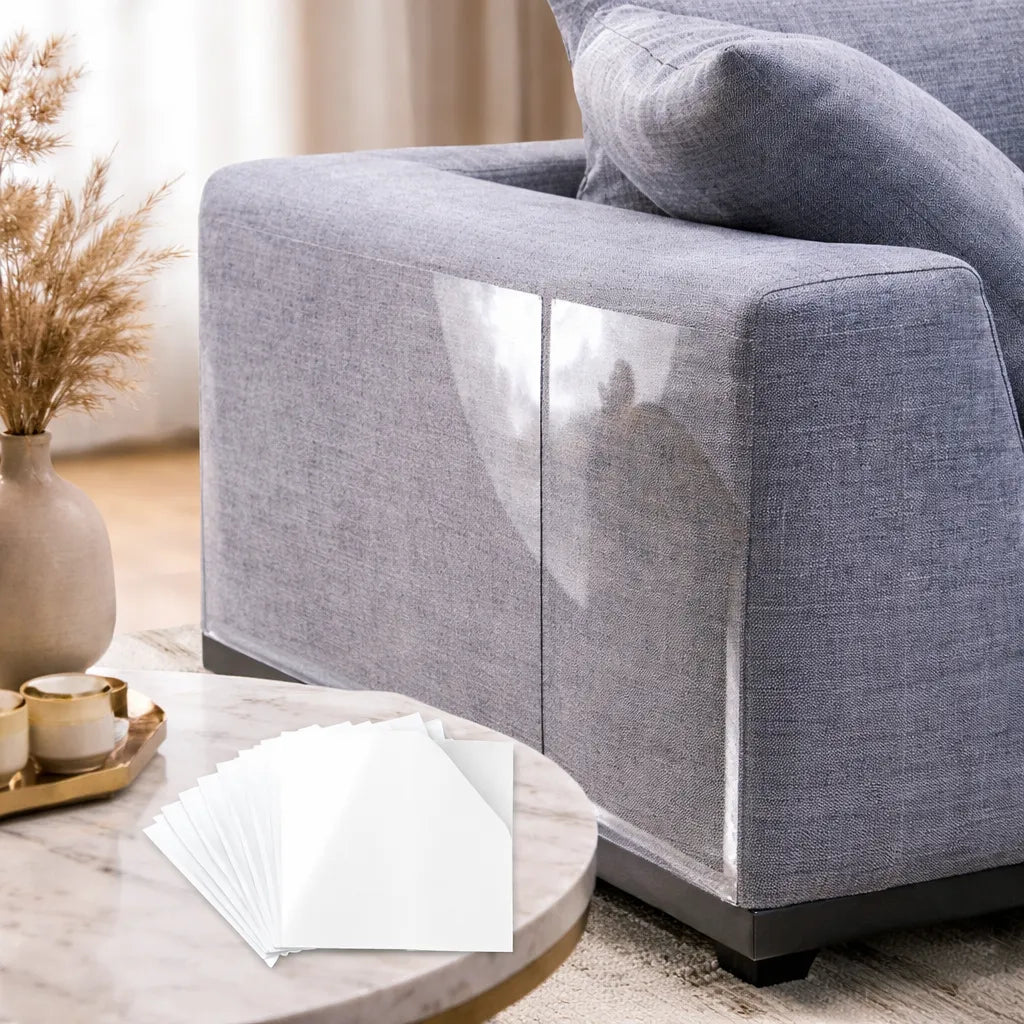 Pack de 10 protectores transparentes antiarañazos para sofá